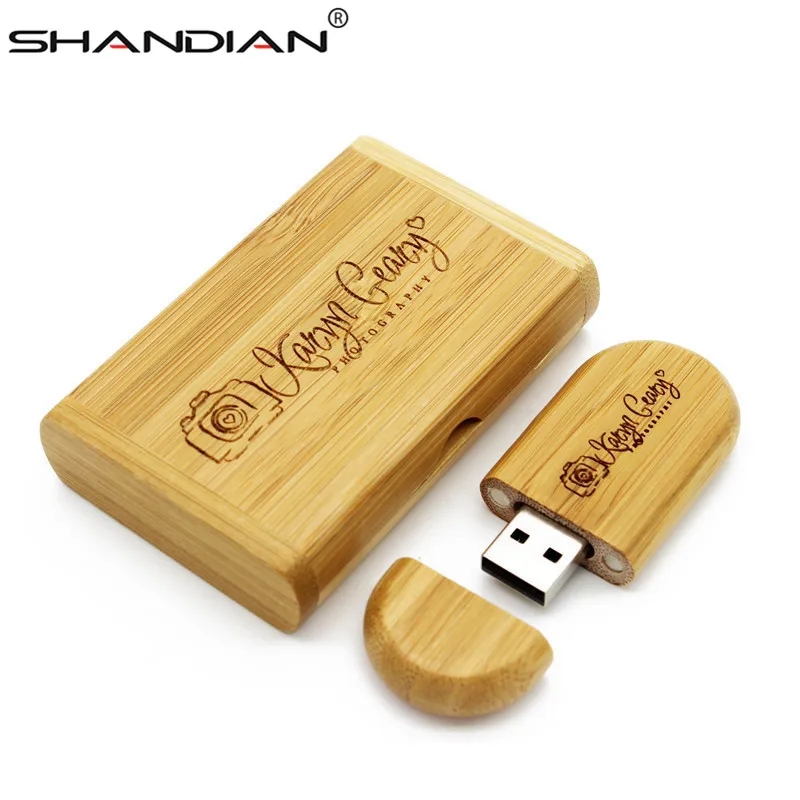 Usb флеш накопитель SHANDIAN деревянный в коробке 8/16/32 ГБ 1 шт.|usb with box|wooden usb box32gb |