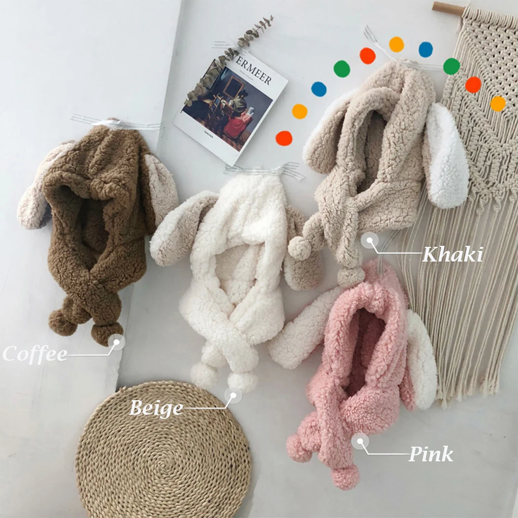 Детская зимняя Милая Флисовая теплая шапка шарф для мальчиков и девочек|Мужские