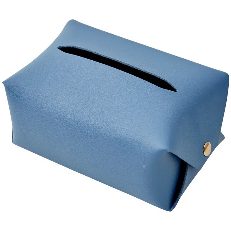 

Nordic Living Room Coffee Table Ins Wind Multicolor Leather Tissue Box Decoration Milk Coffee Shop Desktop Decoration Napkin Box