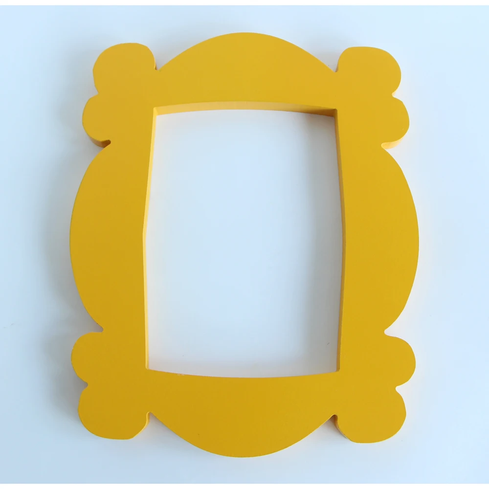 

TV Series Friends Handmade Monica Door Frame Wood Yellow Mon Photo Frames Collectible Home Decor Collection Gift