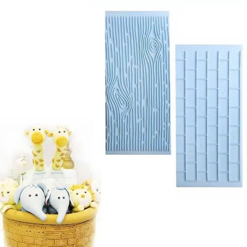 Новый коры дерева кирпичная стена Инструменты для выпечки силиконовые 2