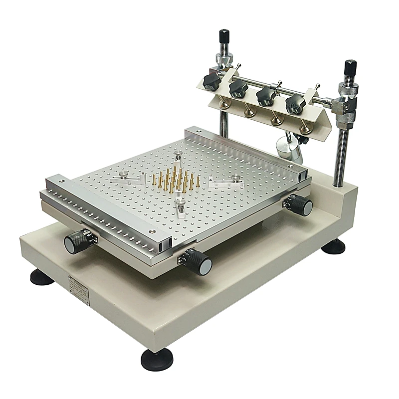 

Chip Repair Solder Paste Printer Manual Silkscreen Printer Red Glue Printing Machine ZB3040H Print Size 250x400mm