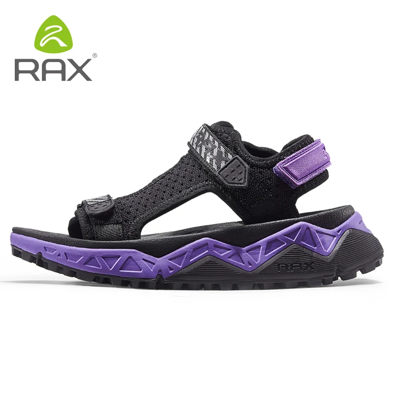RAX/мужские спортивные сандалии; сезон лето; пляжные сандалии для мужчин; Водонепроницаемая Обувь для треккинга; Мужская дышащая обувь; Женская быстросохнущая обувь - Цвет: 489  purple women
