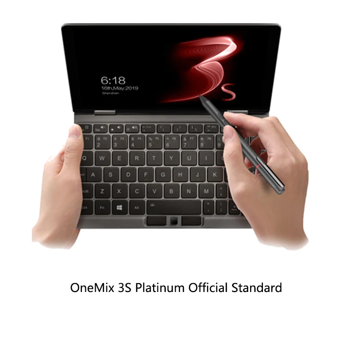OneMix 3S Platinum 8," 2560*1600 карман ноутбук с процессором Intel Core i7 8500Y 16G 512G Клавиатура с подсветкой 2-в-1 планшетный ПК Win10, Bluetooth, выход HDMI - Цвет: Official Standard