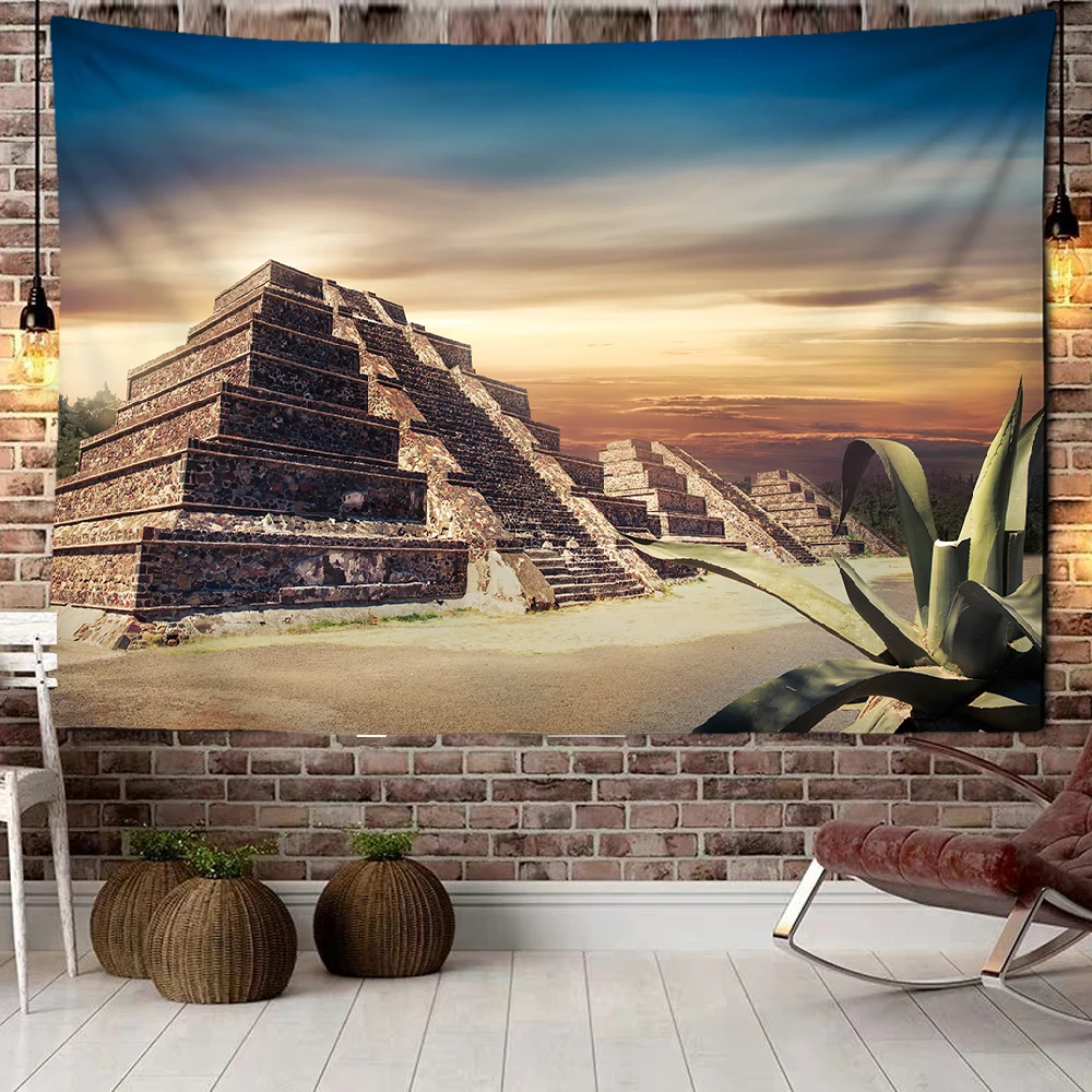 

Sacred pyramid tapestry Egypt Travel Star art wall hanging living room tapestry family dormitory home decoration