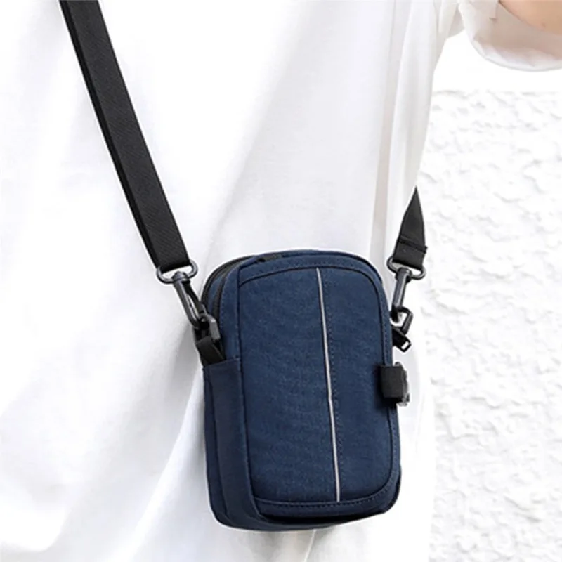 

Men Waist Bag Shoulder Bag Phone Pocket Belt Zipper Outdoor Sport Purse Travel Motorcycle Casual Pack Male Mobile Small Bag