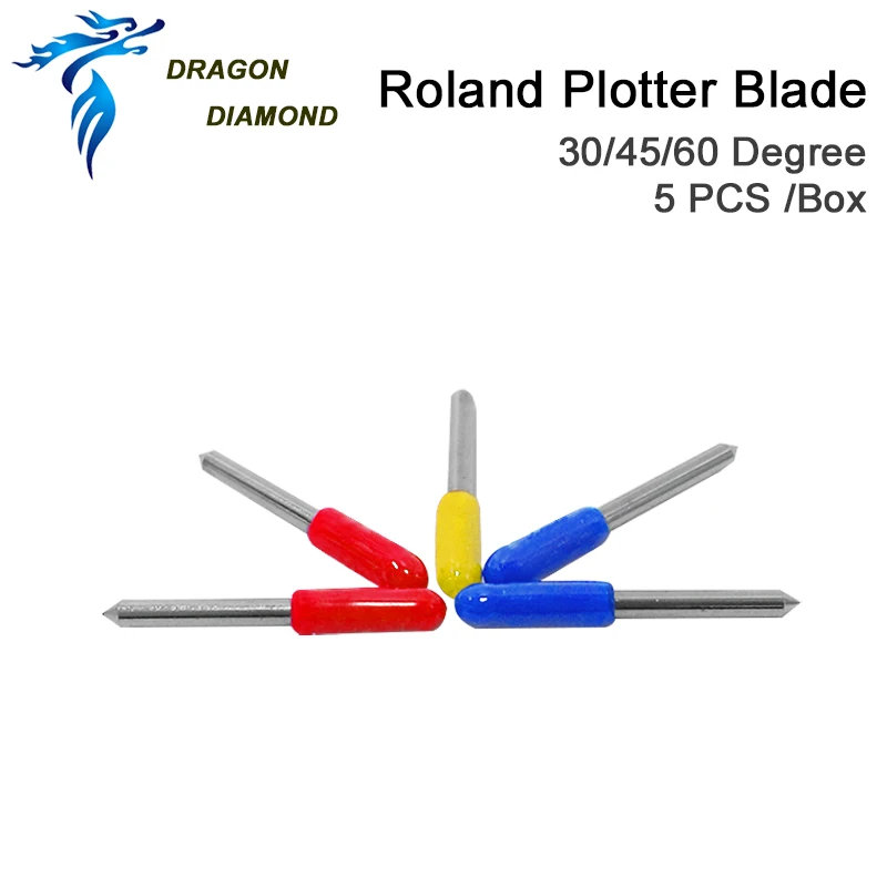 5 шт. режущий плоттер Roland 30/45/60 градусов 1 Держатель лопасти для винилового резака