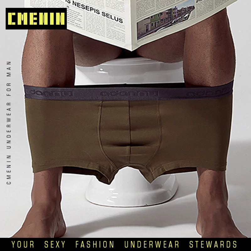 Мужские трусы боксеры однотонные хлопковые из модала нижнее белье для мужчин