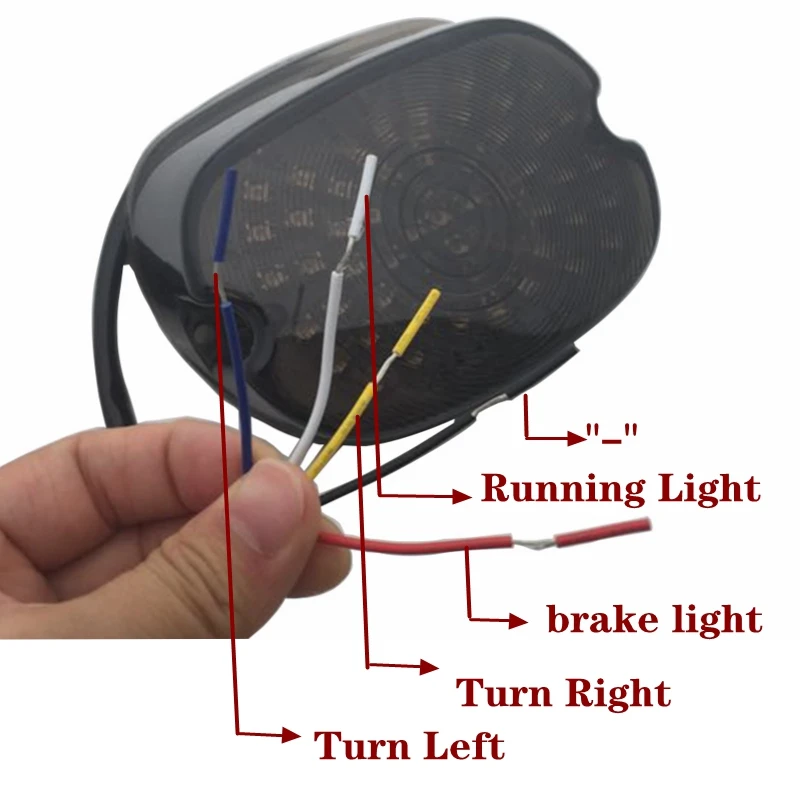 Светодиодный тормозной фонарь светильник мотоцикла Фонарь освещения номерного