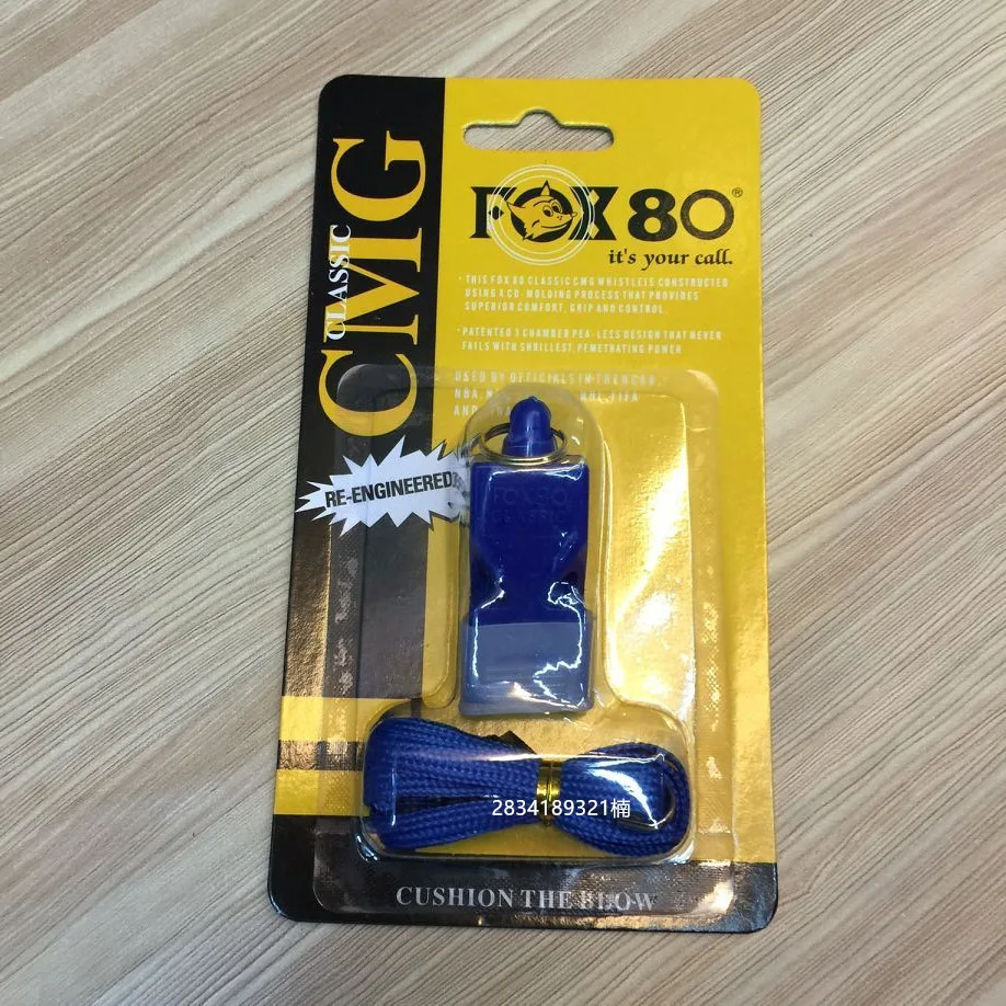FOX80-Blue Пластик свисток FOX40 FOX80 свисток без косточек Пластик свисток Американский Футбол Баскетбол Хоккей Бейсбол Спортивный рефери свисток - Цвет: FOX80-Blue