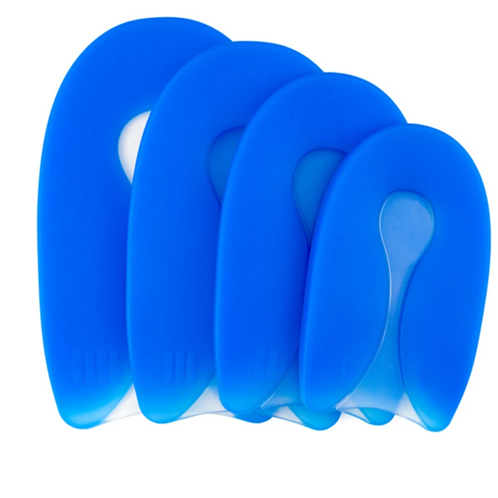 

Foot pain Care 100% Silicone Gel U-Shape Plantar Fasciitis Heel Protector Heel Spur Pad Shoe Insole for Men Women