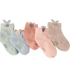 3 парыЛот, яркие носки для малышей носки-тапочки для новорожденных мальчиков и девочек детские носки для первых шагов, подарки От 0 до 2 лет