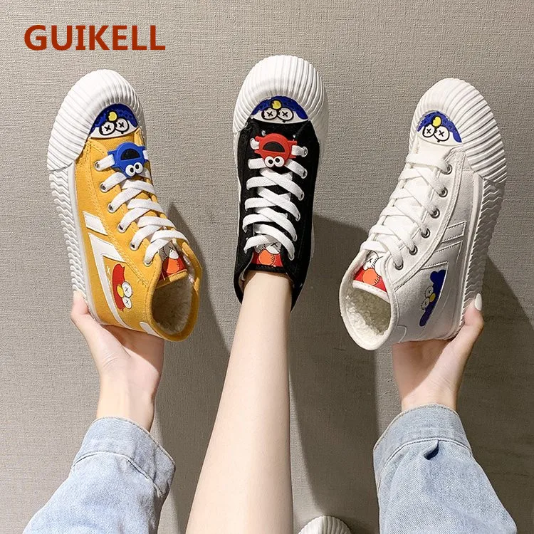 GUIKELL/Новинка 2020 года Женская Белая обувь на плоской подошве женская кожаная