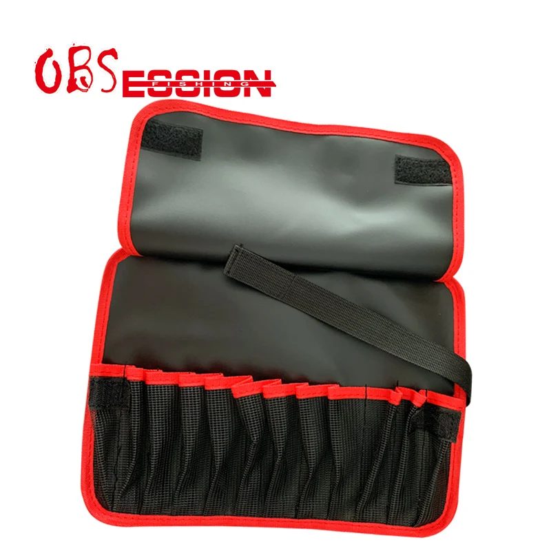 OBSESSION Multi-use Bag Waterproof Hard Lure Metal Jigs Bag 12 Slots Fishing Lure Bag Fishing Accessories Tackle Protective Case