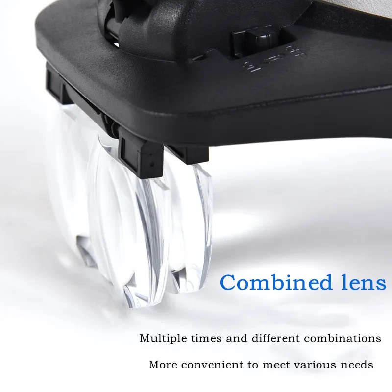 HD лупа для чтения и газетного обслуживания светодиодный инструмент ремонта