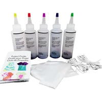 5pcs fabric textile craft diy kits tie dye kit arts clothes paint non toxic diy garment graffiti fabric textile coating