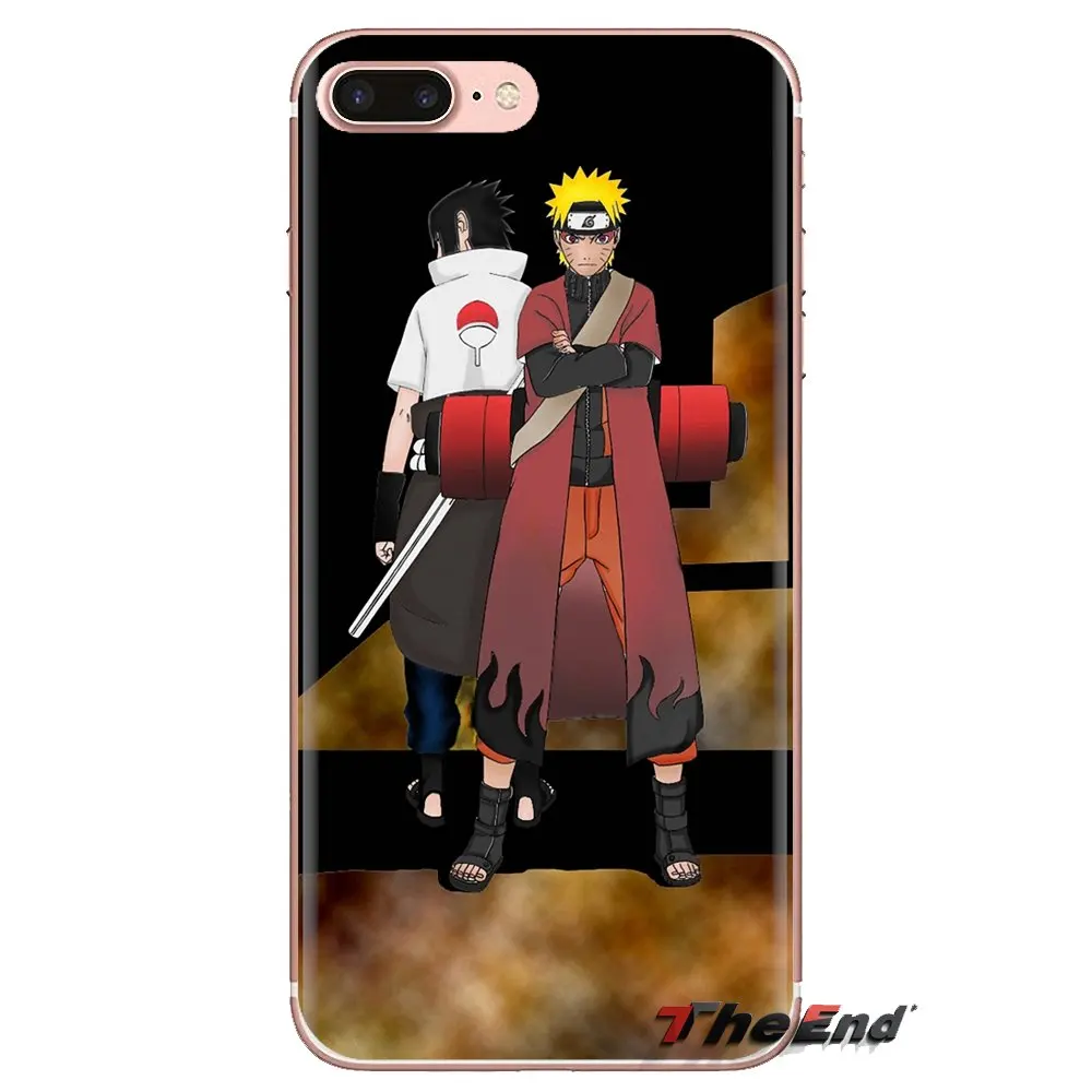 TPU Cover naruto uzumaki and sasuke uchiha For Samsung Galaxy S2 S3 S4 S5 MINI S6 S7 edge S8 S9 Plus Note 2 3 4 5 8 Coque Fundas |