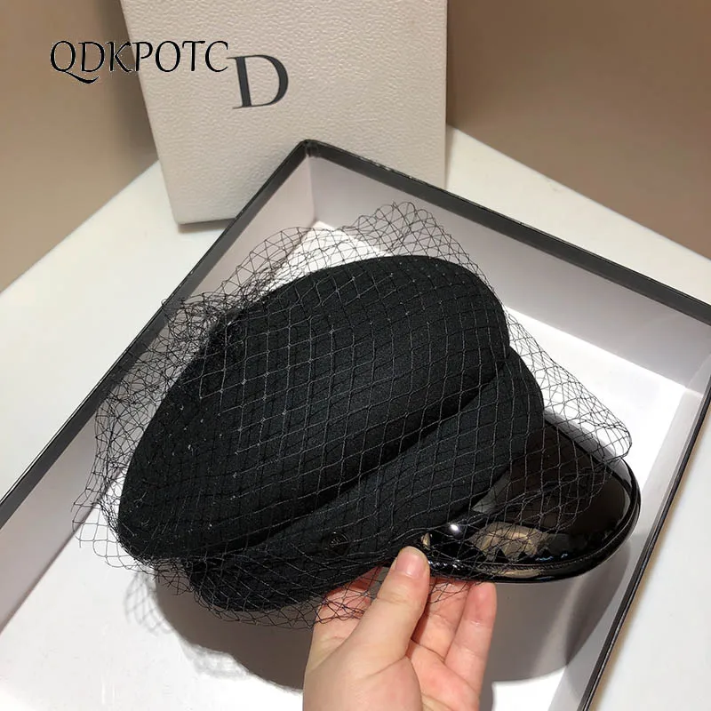 Шапка-ушанка Женская из 2021 искусственной кожи на осень/зиму модные береты |