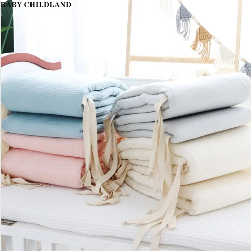 

Baby Crib Bumper 120cm Cotton Thickn Bedding Crib Cushion Baby Cot Bumper Set Newborn Protector Pillows Baby Room Decoration