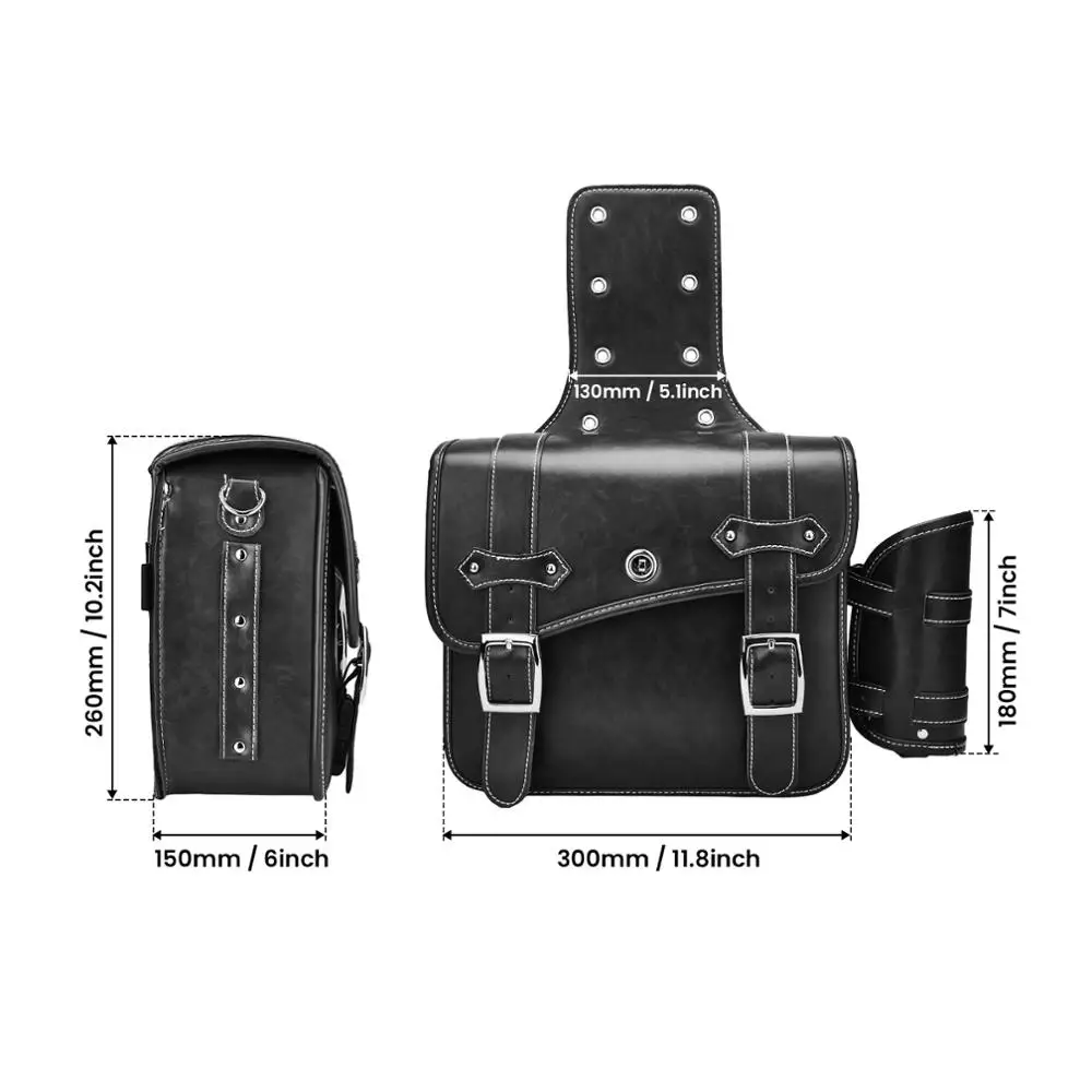 

Motorcycle Saddlebags For Vespa For cafe racer For Bmw gs 1200 r1250gs adventure Tool Bag For sportster Motorcycle Tail Bag