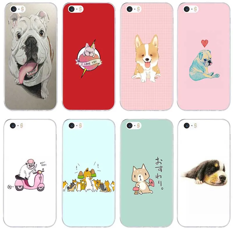 Чехол для телефона из мягкого ТПУ с рисунком чехол Clear iPhone X XR XS 11 12 Pro Max 7/6/6s/8 Plus 4 4S 5