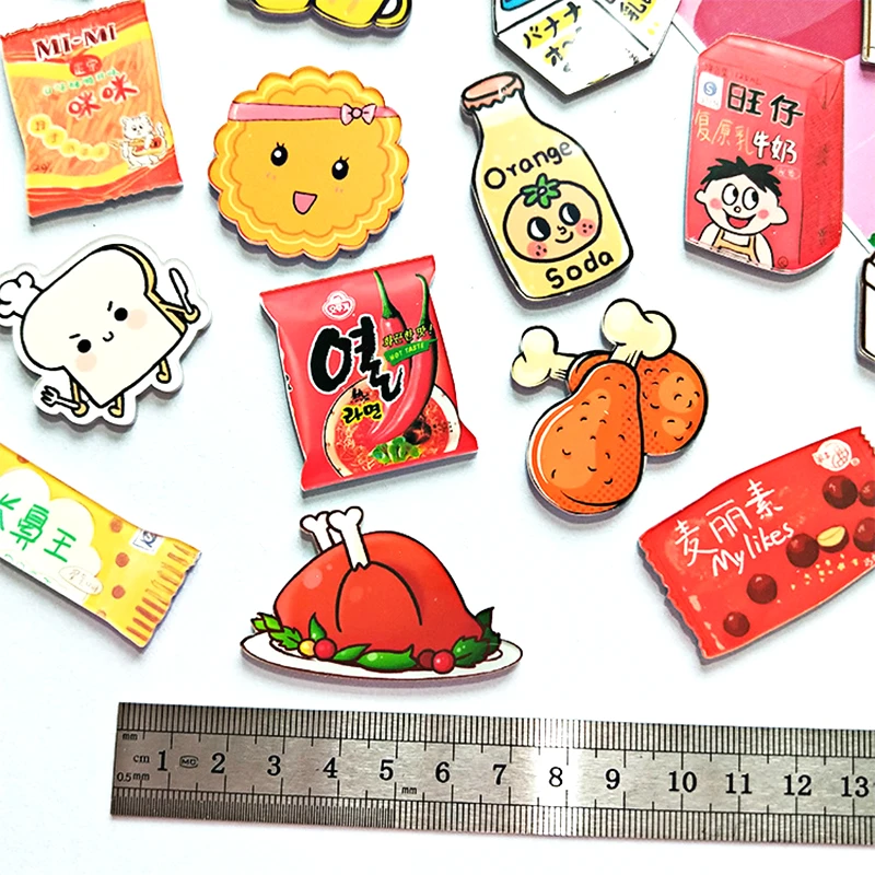 Рождественский мультяшный Снэк пончик молоко напитки мороженое масло колбаса