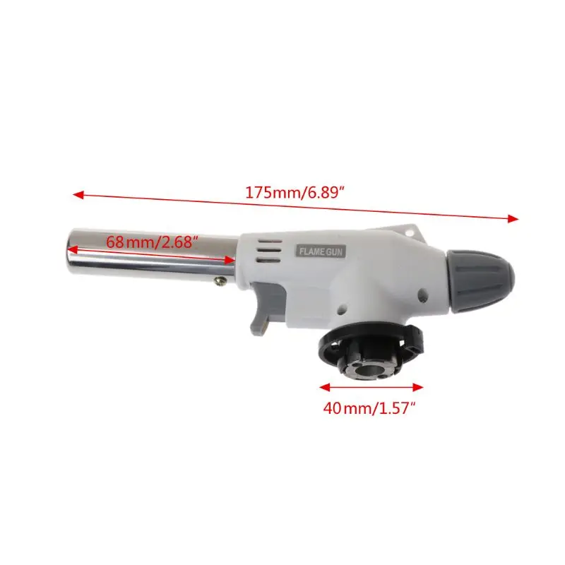 

Metal Flame Gas Torch Blow Torch Cooking AutoIgnition Butane Gas Welding-Burner Heating Welding Gas Burner Flame Lighter