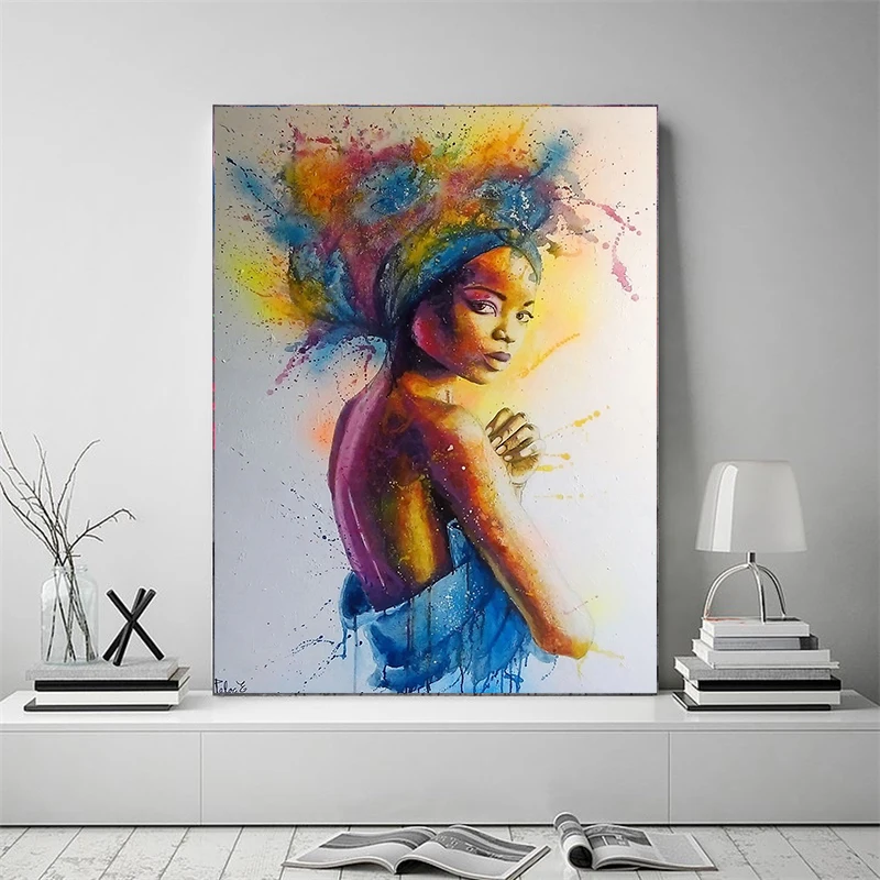 

The Girl Abstract Graffiti Art Wall Paintings Print On Canvas Pop Prints Modern Girls Oil Paintings For Living Room Wall Decor