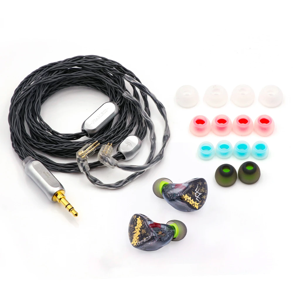 Бесстрашный аудио x Crinacle DAWN 6BA + 2 EST драйвера Hi-Fi наушники-вкладыши с кабелем 3 5-2Pin |