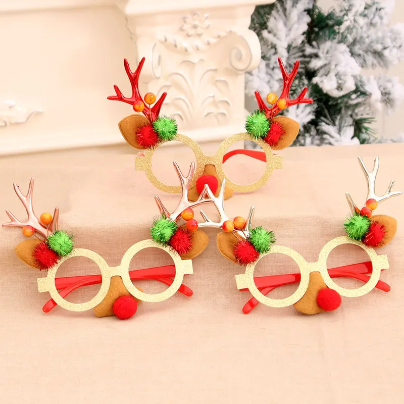 

Christmas Headbands and Glasses Frames Bundle Set Assorted Design for Christmas Party Supplies and Party Favors