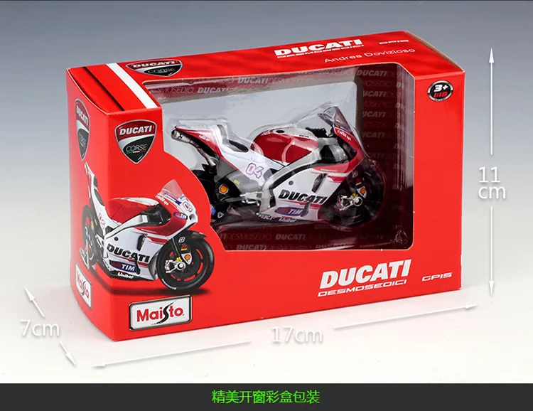 

Maisto 1:18 MotoGP Alloy Motorcycle Diecast Bike Car Model Toy Collection Mini Moto Gift