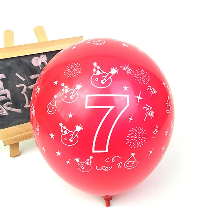 Счастливый День рождения украшения номер латексные шары гелий для вечеринки