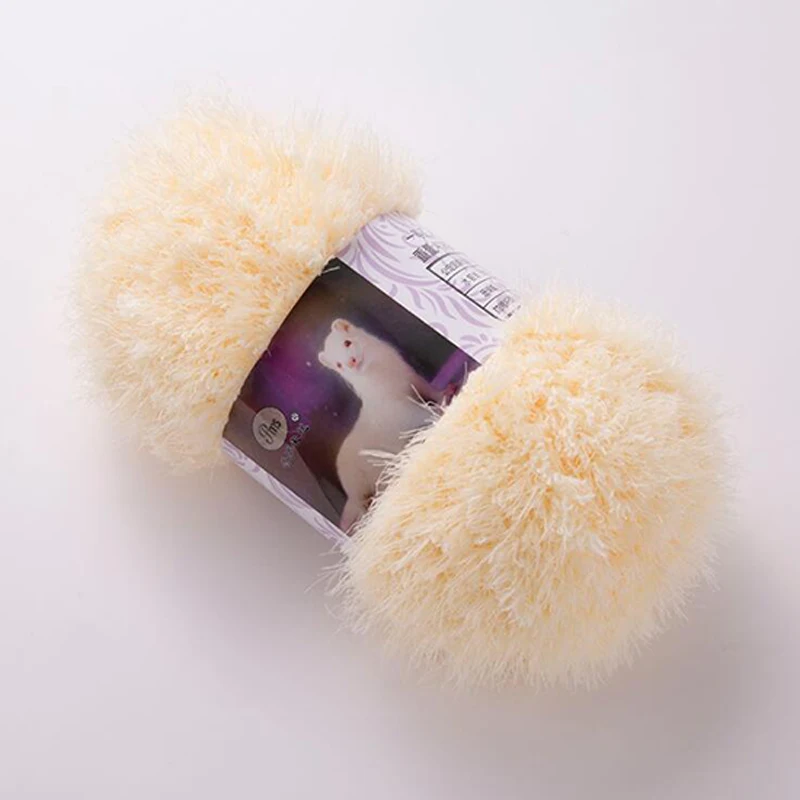 100 г/шарик зернистая объемная пушистая меховая мохеровая толстая пряжа для