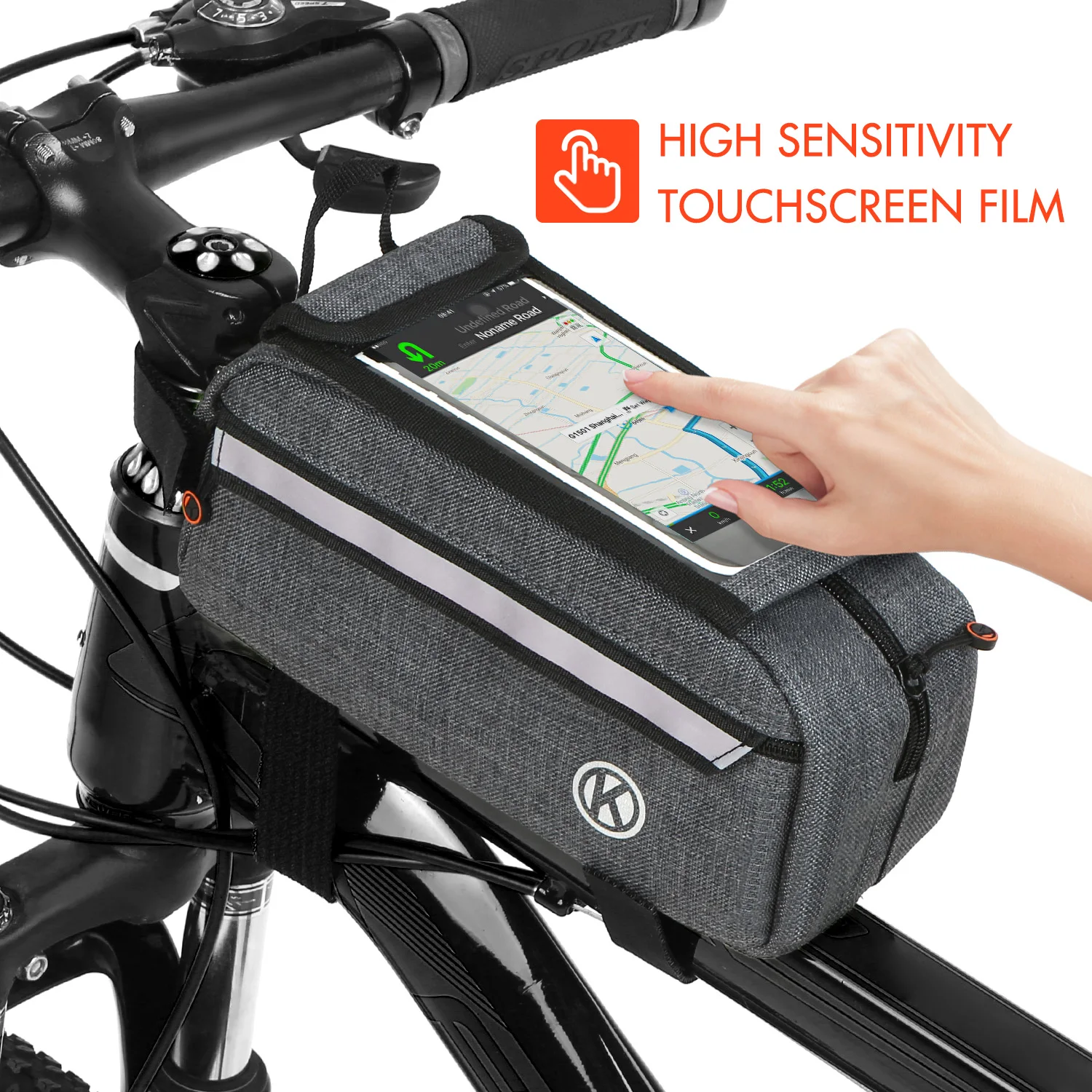 Велосипедная треугольная сумка отражающая велосипедная Рама седло кошелек-туба