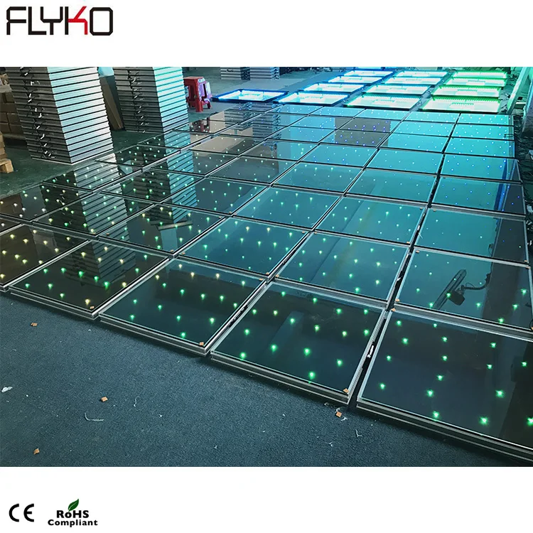 Flyko профессиональный светодиодный 60*120 см беспроводной RGB СВЕТОДИОДНЫЙ танцпол