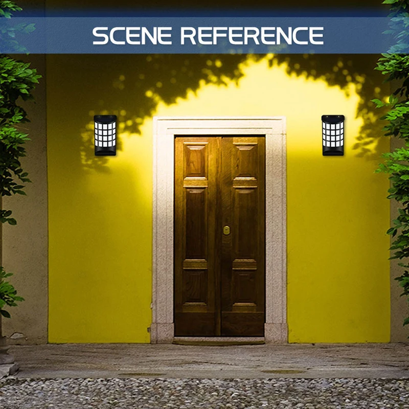 

96LED Flickering Solar Flame Lights Outdoor Waterproof LED Solar Garden Lamp