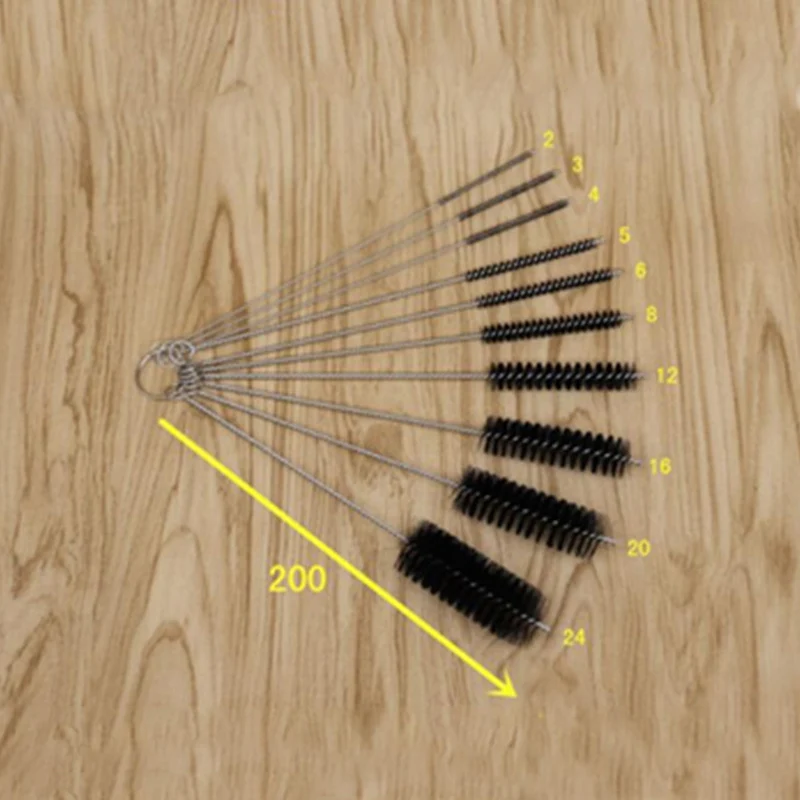 

Fashion 10PCS/1Set Nylon Tube Brushes Straw Set For Drinking Straws / Glasses / Keyboards / Jewelry Cleaning Brushes Clean Tools