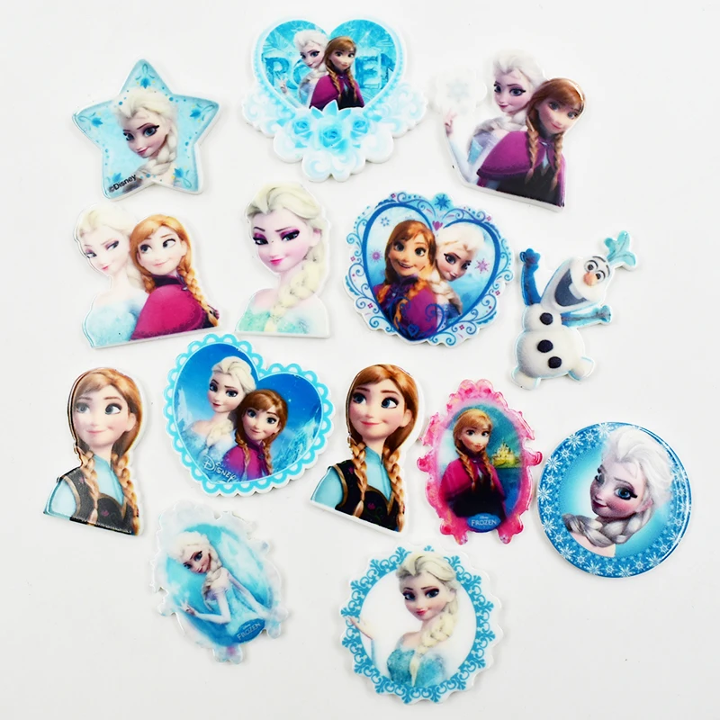 Mixed 12pcs Принцесса слизи амулеты аксессуары для волос шпильки украшения DIY Ювелирные изделия милые девушки смолы слизи амулеты - Окраска металла: Mixed 12pcs