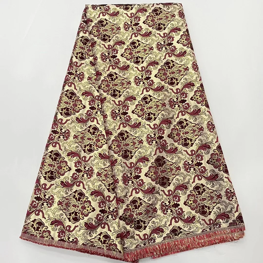 

African Lace Fabric High Quality Brocade Lace Fabric Nigeria Lace Women French Mesh Jacquard Lace Fabric D4551