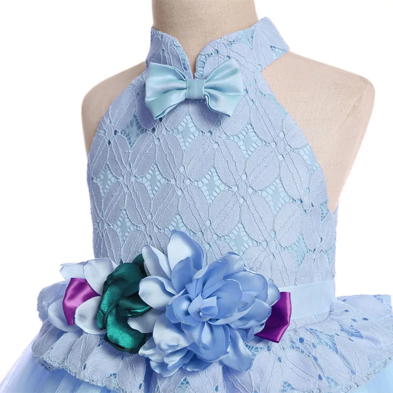 Элегантные платья для маленьких девочек детское кружевное платье с цветочной