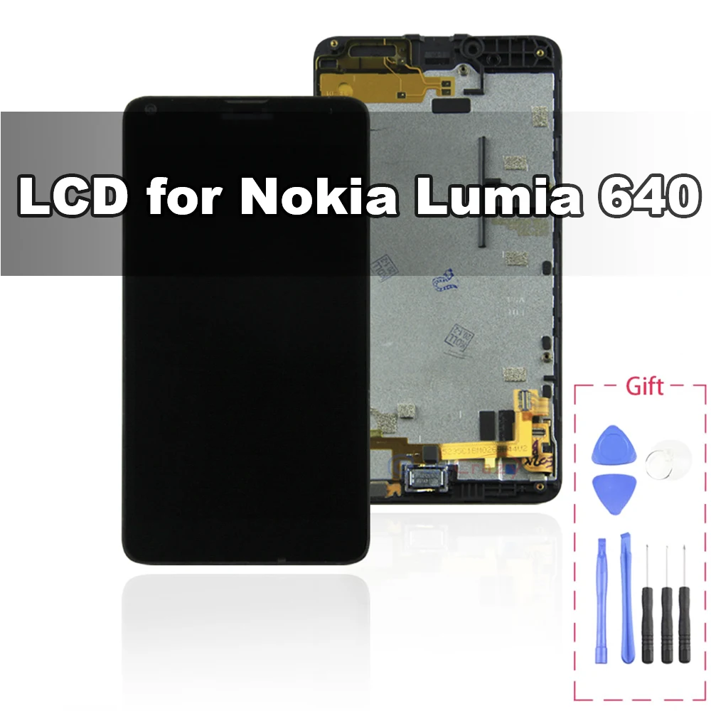 Для оригинального Nokia Lumia 640 ЖК-дисплей с рамкой дисплей сенсорный экран