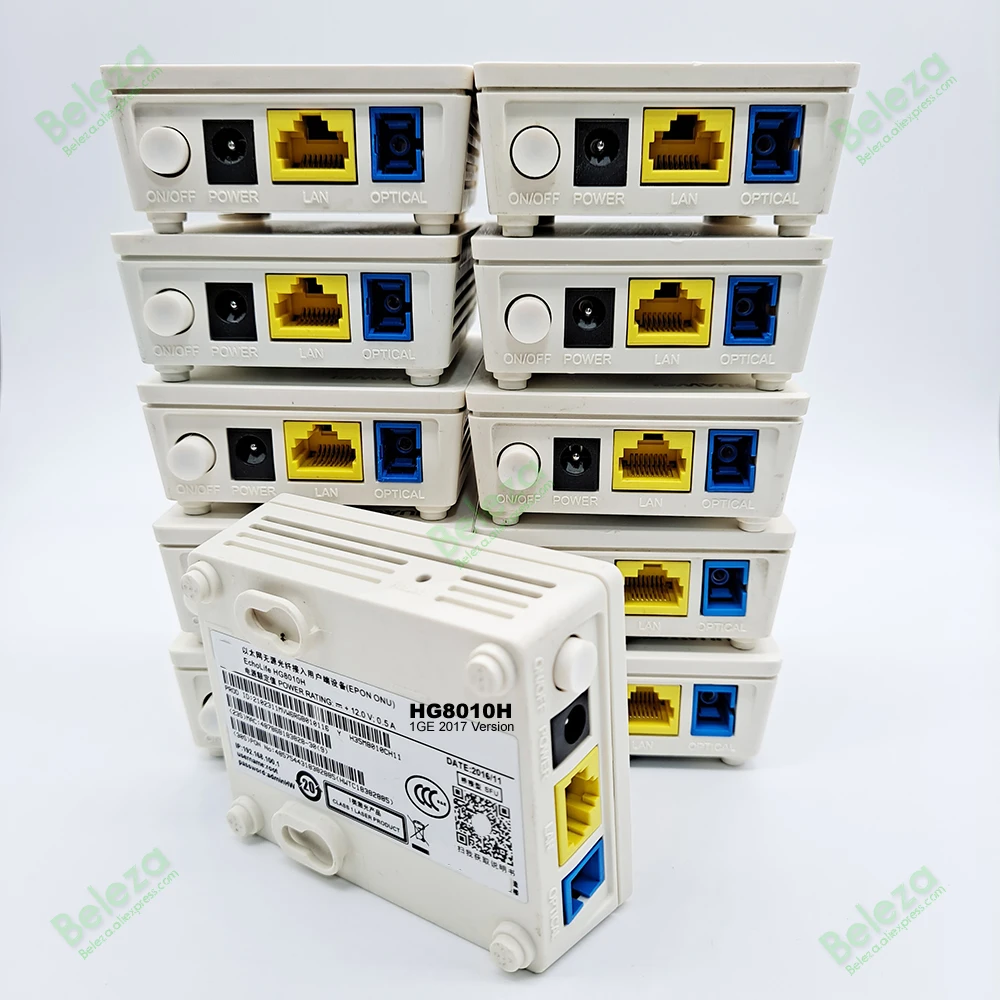 Бесплатная доставка 10 шт. б/у Epon ONU HG8010H ftth оптоволоконный маршрутизатор ont 1GE с