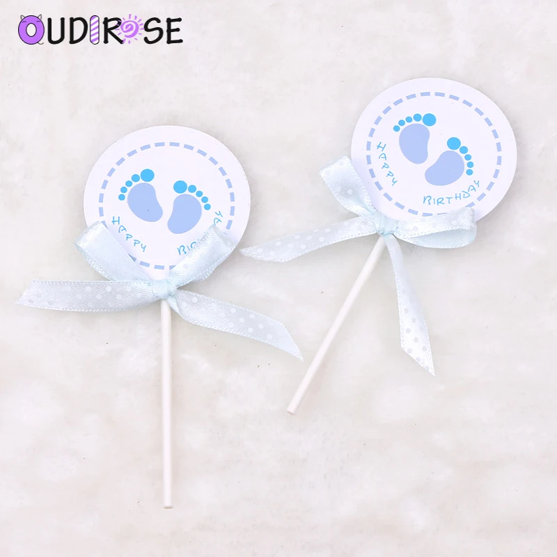 5 шт. Голубое украшение для именинного торта мальчиков шляпа следование кекс