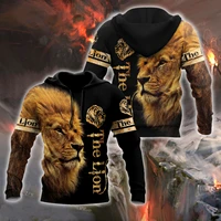 animal the best lion 3d all over printed autumn men hoodie unisex casual zipper pullover streetwear sudadera hombre dw0449