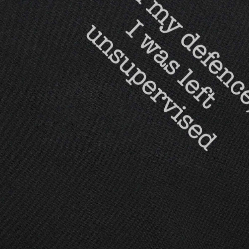 Мужская забавная футболка в стиле My Defense без присмотра грубая саркастическая