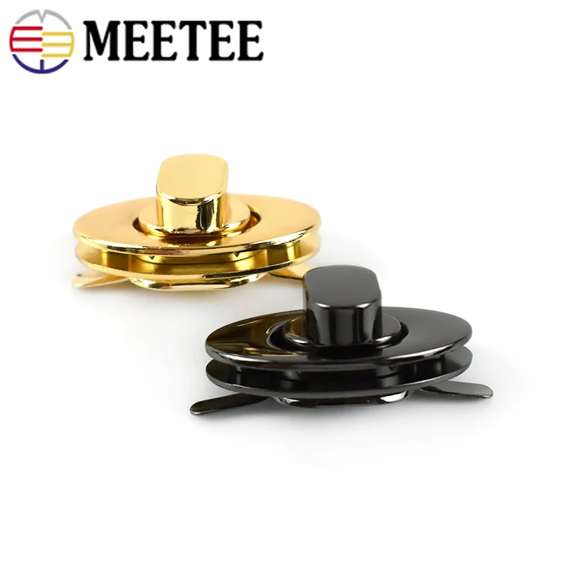Meetee 2/4 шт. 38x22 мм металлическая сумочка поворотные замки пряжки для сумки