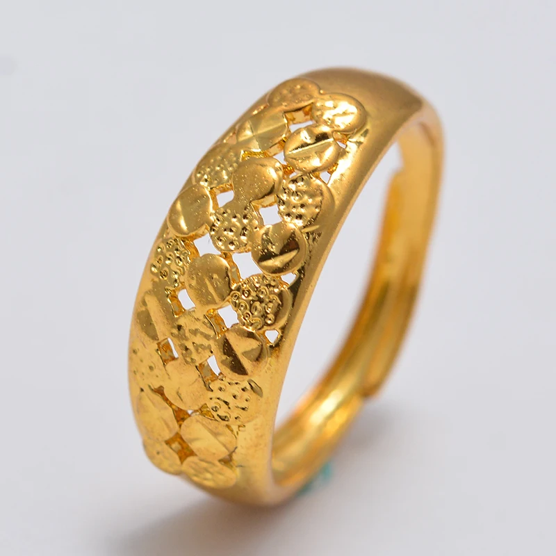 Маленькие африканские кольца с мельницей Дубая золотого цвета для женщин и