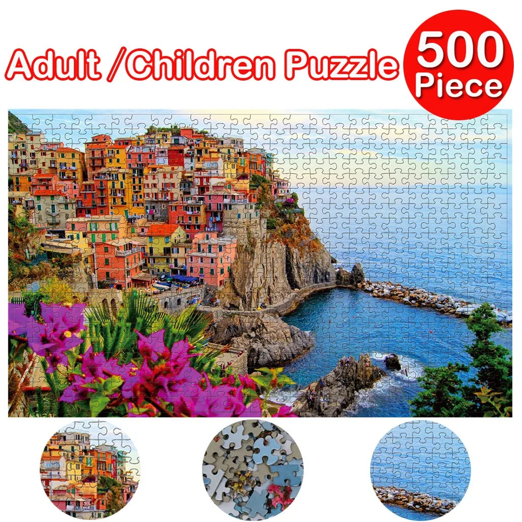 

500pc Jigsaw Puzzle (1.5mm) Adult/Children Jigsaw Best-selling Boutique Large Jigsaw Puzzle Fun Toy Personalized Gift T5