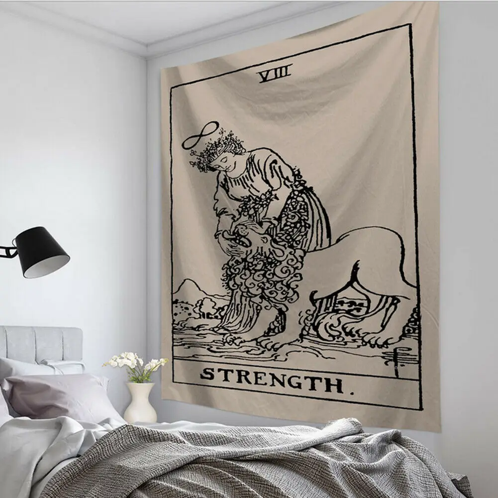 

Tarot Card Tapestry Wall Hanging Astrology Divination Bedspread Beach Mat