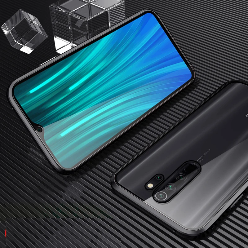 Металлический чехол с магнитной адсорбцией для OPPO A5 2020 ударопрочный Магнитный A9